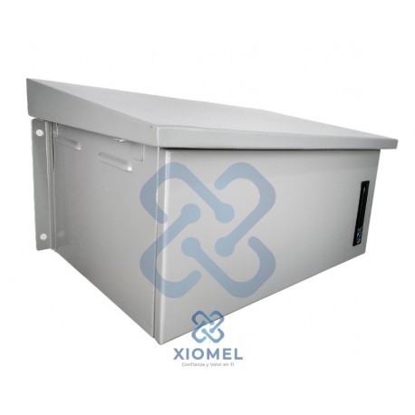 Gabinete de Pared para Exterior IP65 6RU Acero Laminado Gris Epoxico